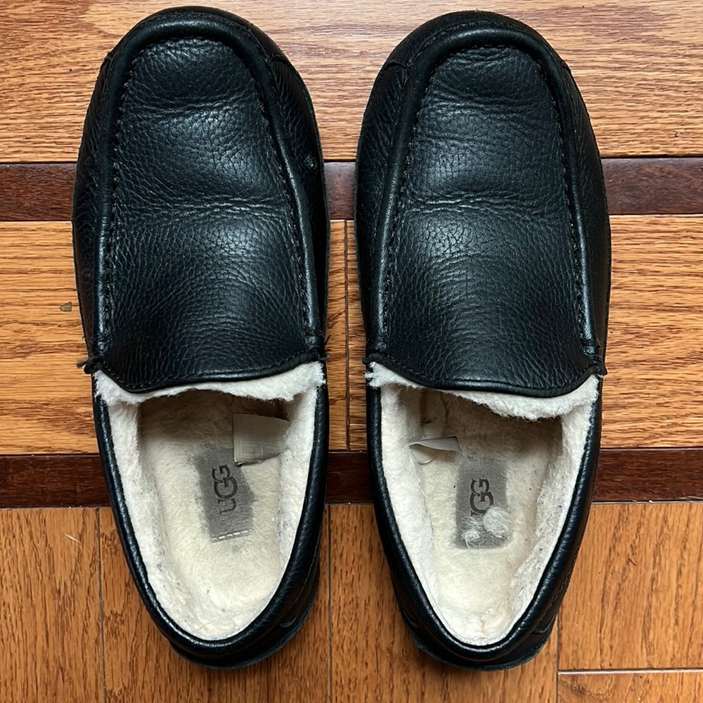 UGG Ascot leather slippers